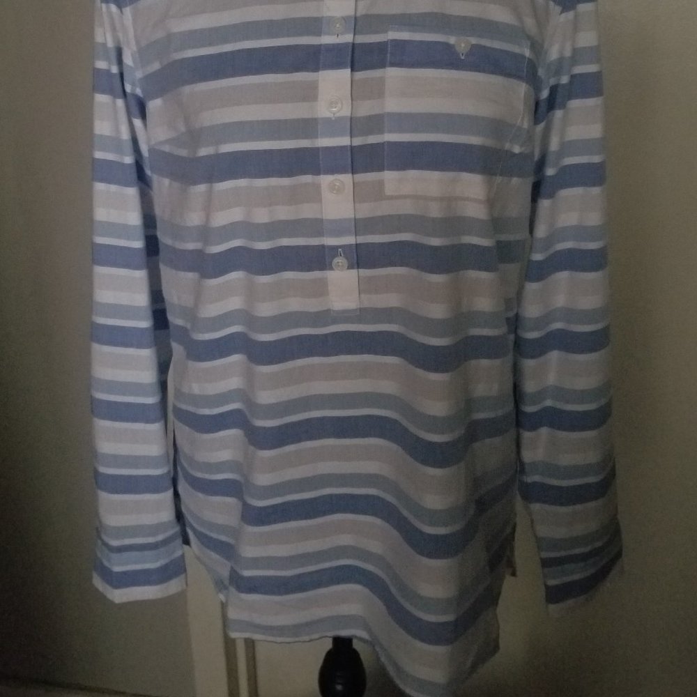 NWT Hilfiger Button/Pullover Striped Tunic - SP - Picture 3 of 4